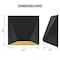 Luxrite Outdoor LED Black and Gold Wall Sconce 9W 3CCT 3000K-5000K 6 Inch Aluminum IP65 Waterproof ETL LR40322-1PK - alternate 4